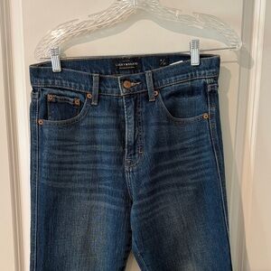 Lucky Brand womens authentic street crop Dark Blue Straight Jeans Sz 4 / 27